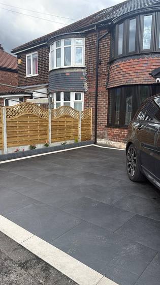Slip Resistant Porcelain Driveway
